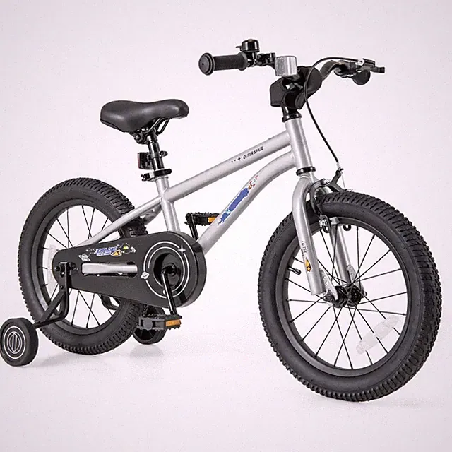 16'' Kids Bicycle w/ Height Adjustable Seat High Carbon Steel Frame 4-7 Year Old