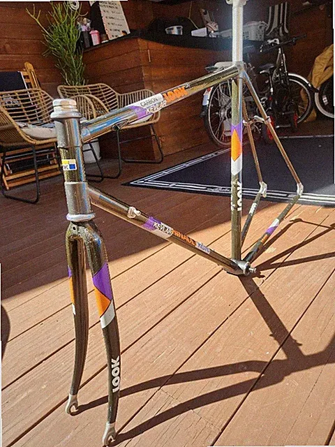 1989 LOOK Bernard Hinault Kevlar Carbon TVT Frame KG76 56cm | Made with Kevlar