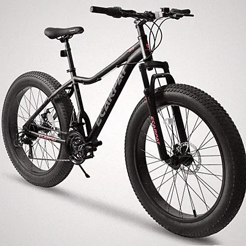 26'' Fat Tire Bike Youth 21 Speeds Disc Brakes Mountain Bike Carbon Steel Frame