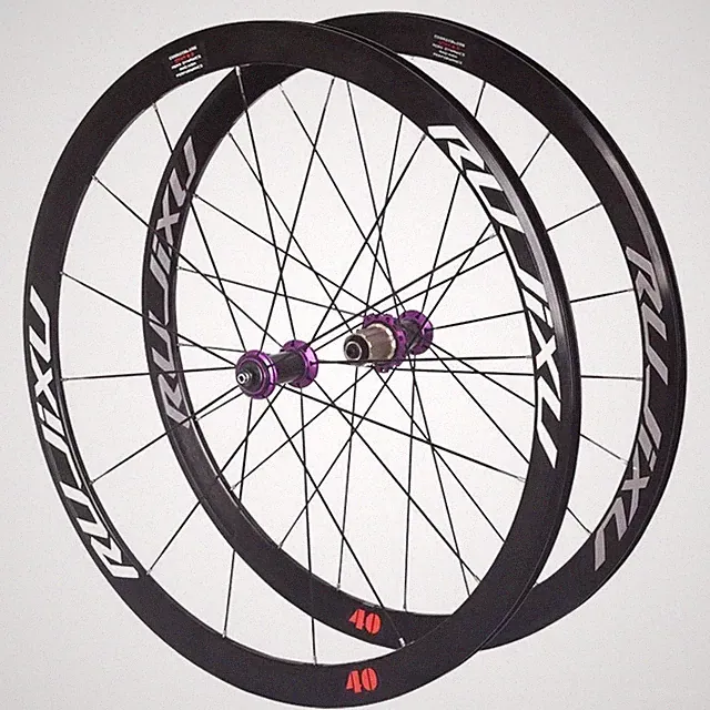 700C Carbon Fiber Road Bike Wheelset 120 Ring V/C Brake Depth 40MM Clincher