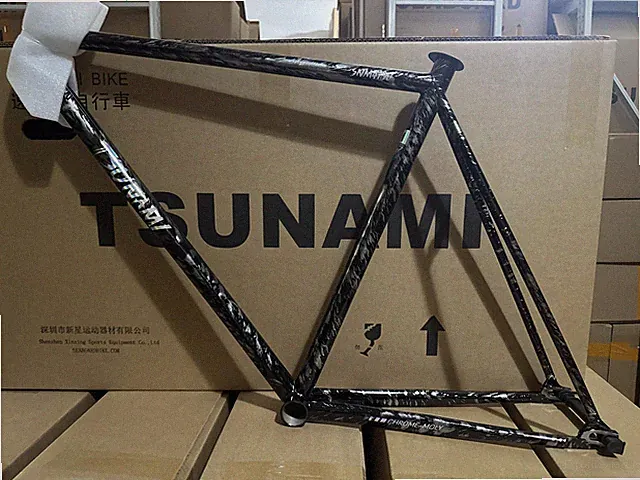 700C Fixed Gear Bicycle Frameset 50/52/55cm Steel Racing Track Fixie Bike Frame