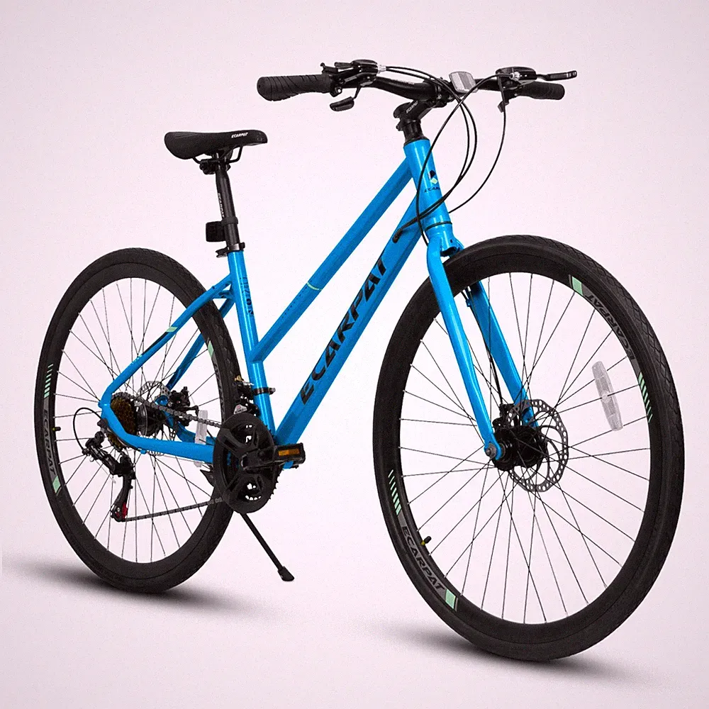 700C Road Hybrid Bike for Adult , 21-Speed Road Bike Road Bicycle Carbon Steel