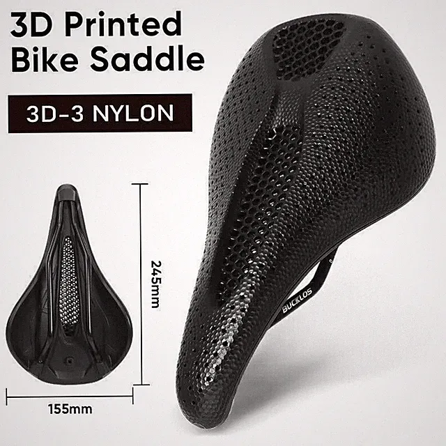 BUCKLOS Breathable 3D Printed Cycling Bike Saddle MTB Gravel Bicycle Seat Hollow