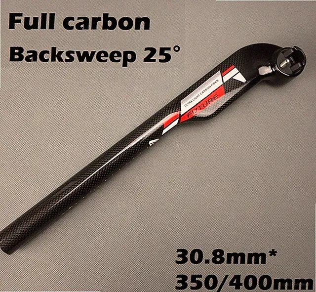 Carbon Bicycle Saddle Seat post Seatpost Blade Backsweep 25° MTB Road Bike 30.8