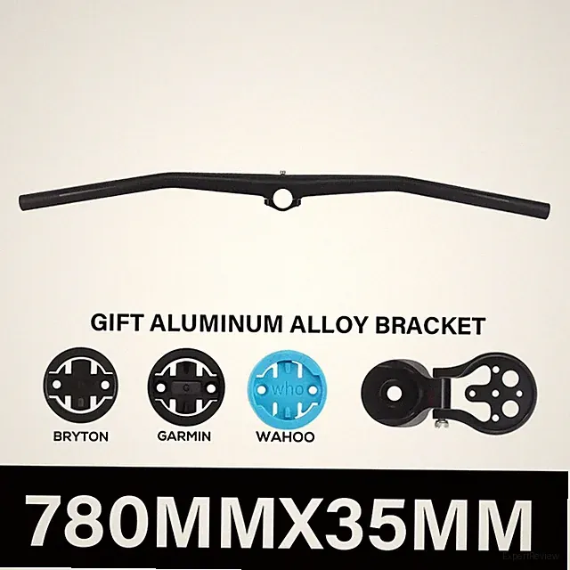 Carbon Mountain Bike Integrated Handlebar UD Matte 35*720mm with Computer Mount