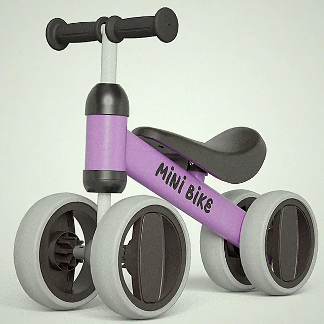 Commugo Baby Balance Bike Children Walker No-Pedal Toddler Toys Rides w/4 Wheels