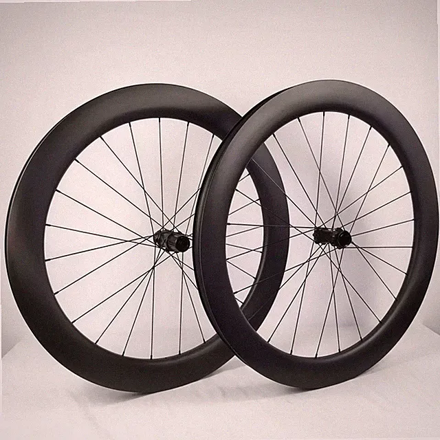 Gravel Road Bike Carbon Wheelset 700C UD Matte Tubeless Disc Brake Center Lock