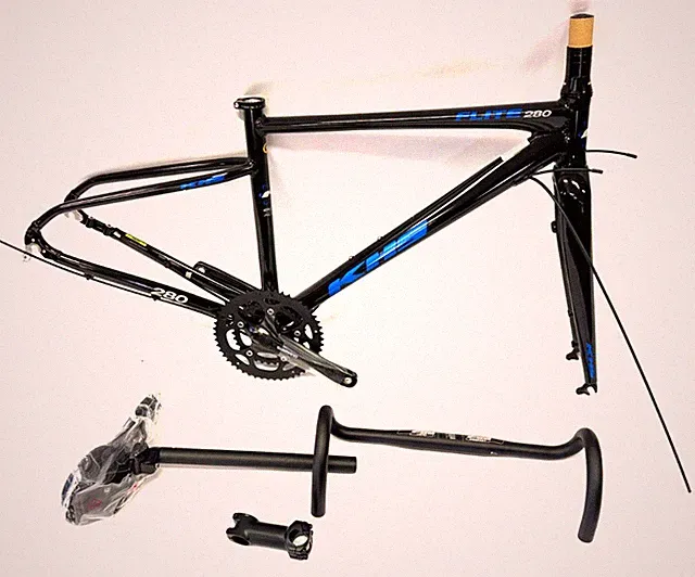 KHS Flight 280 XS 49cm Road Bike Alloy Frame / Carbon Fork, Crank + Extras New