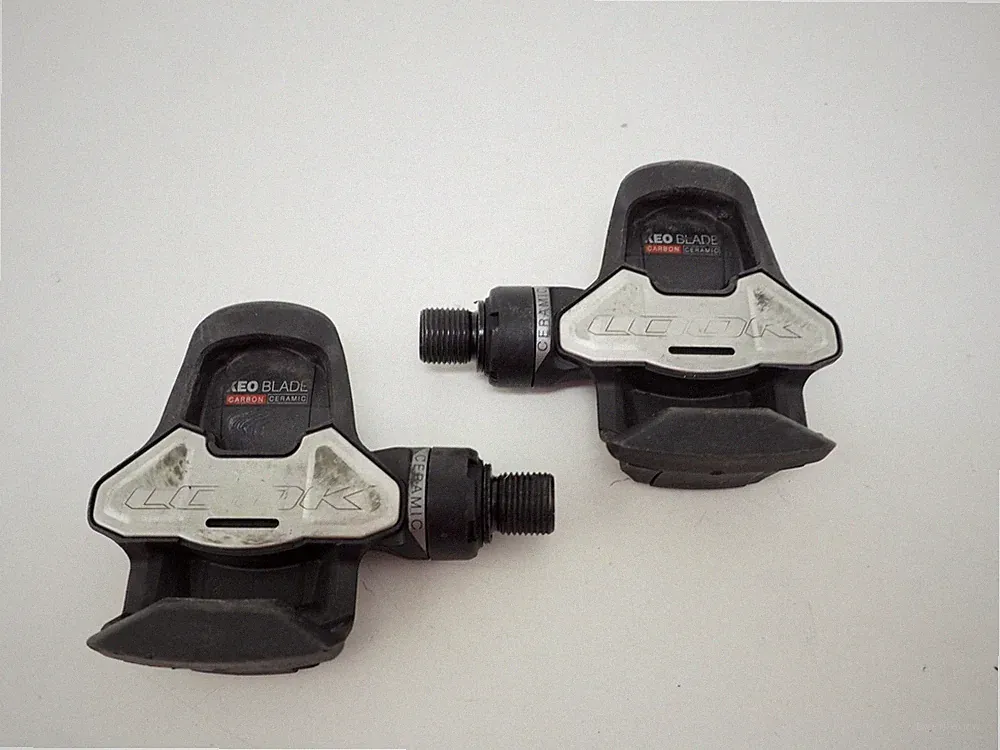 LOOK Keo Blade Carbon Ceramic Steel 12 Road Bike Pedals w/o Cleats *Good