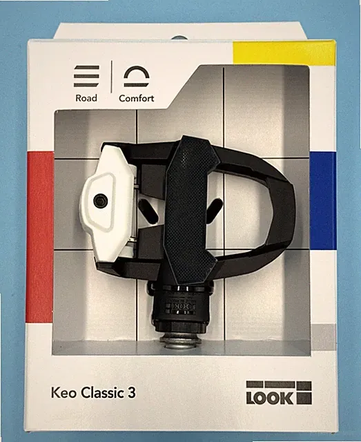 LOOK KEO CLASSIC 3 Black/White Road Pedals NEW in BOX with Matching CLEATS