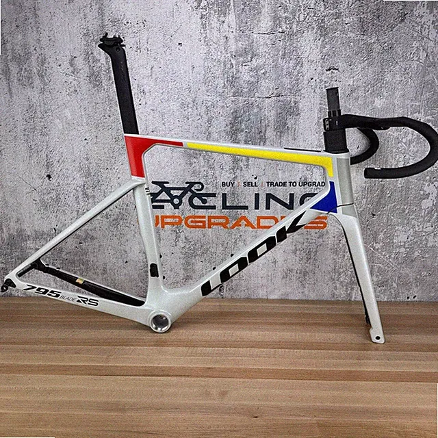 New! 2026 Look 795 Blade RS Team Ionic Platinum White Medium Carbon Frameset
