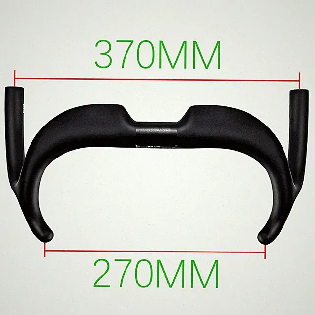 TT Bicycle Carbon Fiber Road Bike Short Sports Racing Handlebars 14 ° 330-390mm