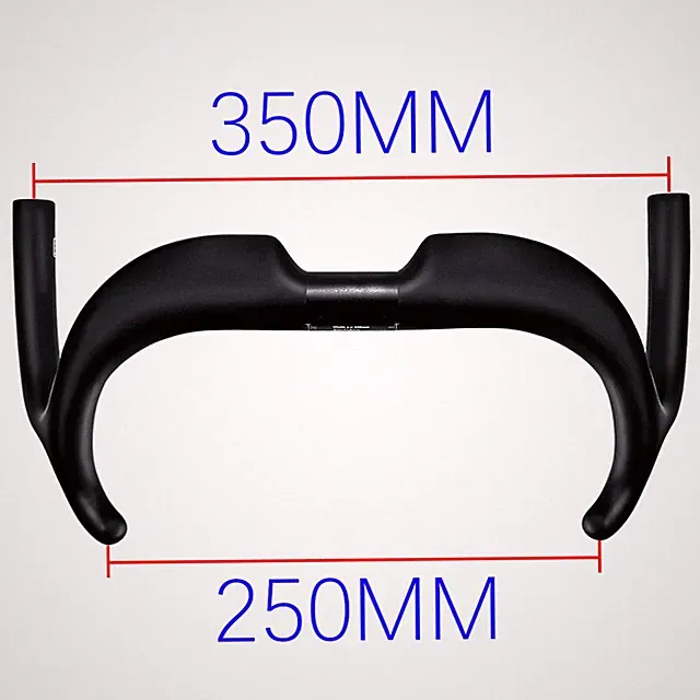 TT Racing Bicycle Handlebar Carbon Fiber Road Bike Handlebar 31.8mm 14 ° Degree