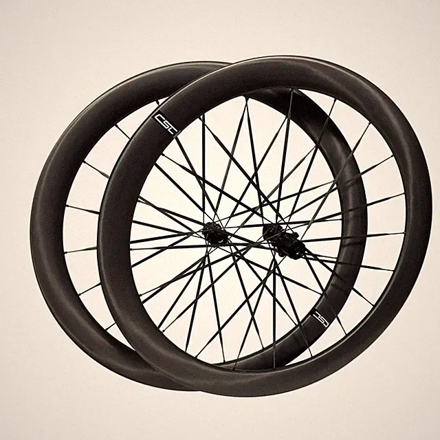 Ultralight Carbon Road Bicycle Wheelset 50mm*30mm Disc Brake 700C 54T Ratchet