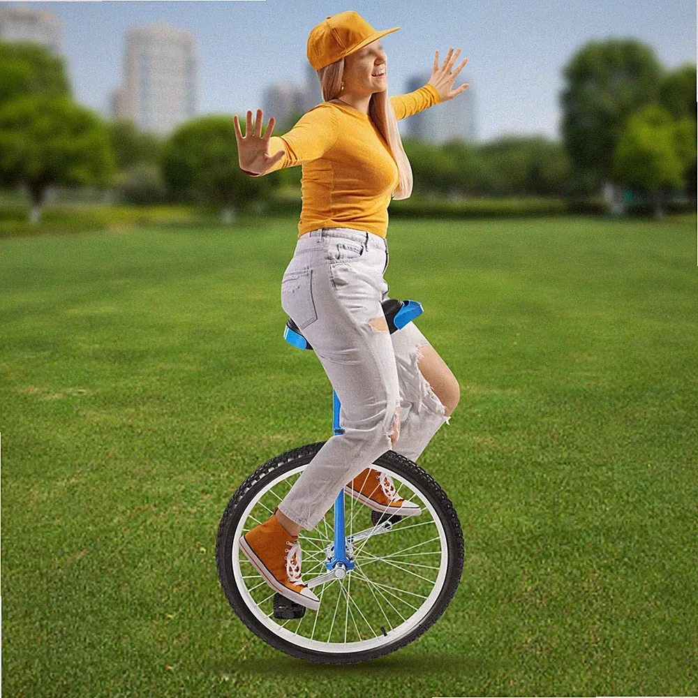 Wheel Outdoor Sports Unicycle 24" Adjustable Seat Exercise Bicycle Fitness Bike